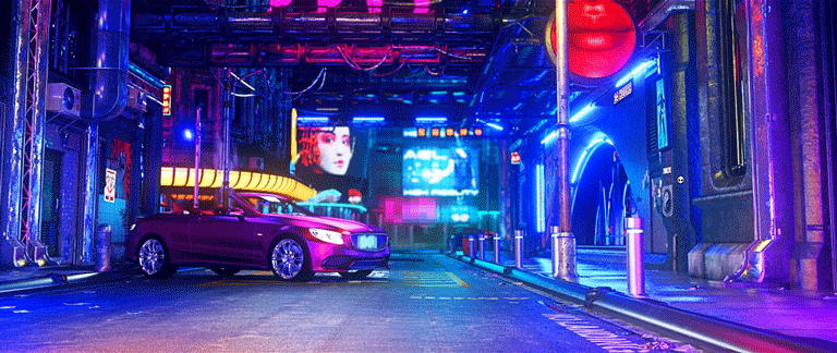 来自你心中的不夜城，YUU小恶魔APP版可视化人机交互，缔造赛博朋克浪漫