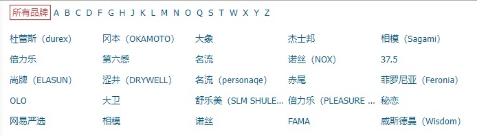 不是橡胶的避孕套有哪些牌子