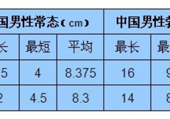 成年男性的长度大概是多少？真实的平均数值是?