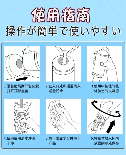 介绍飞机杯使用方法，飞机杯使用步骤图解分享