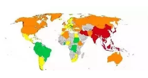 各国男性丁丁的平均尺寸图